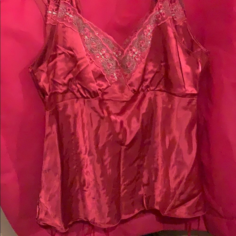 Jr size pink ,v neck tank top camisole  NEW!!!!
